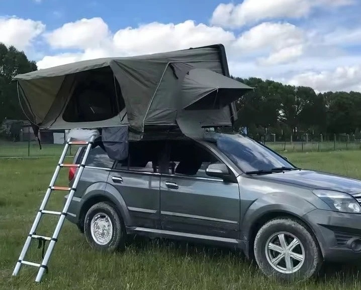 UV Resistant Waterproof 4 Person Roof Top Tent Car Rooftop Tent ABS Clamshell Hard Shell Top Roof Tent for 4x4 Camping